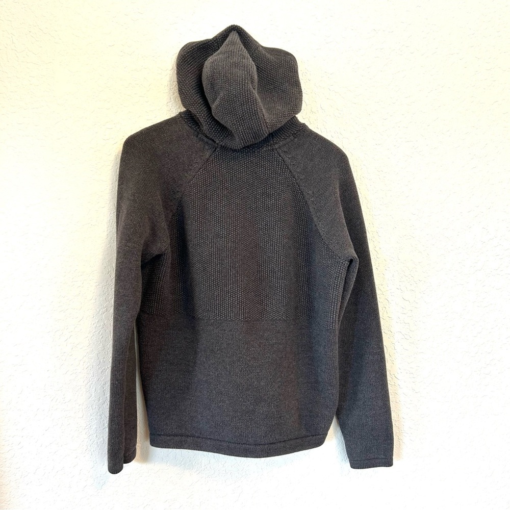 Aether men’s textured hoodie cotton gray size small - Picture 2 of 13